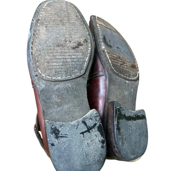 Kenneth Cole Ankle Boots Rockabilly Hipster Brown Leather Size 10.5 Italy - Picture 5 of 8